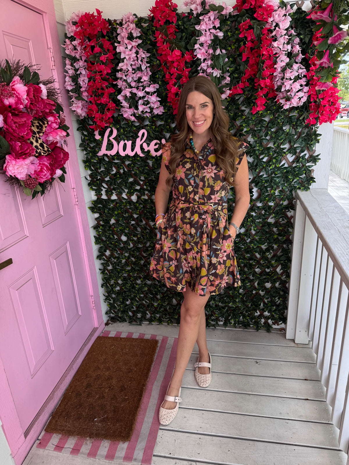 Chocolate Florals Dress