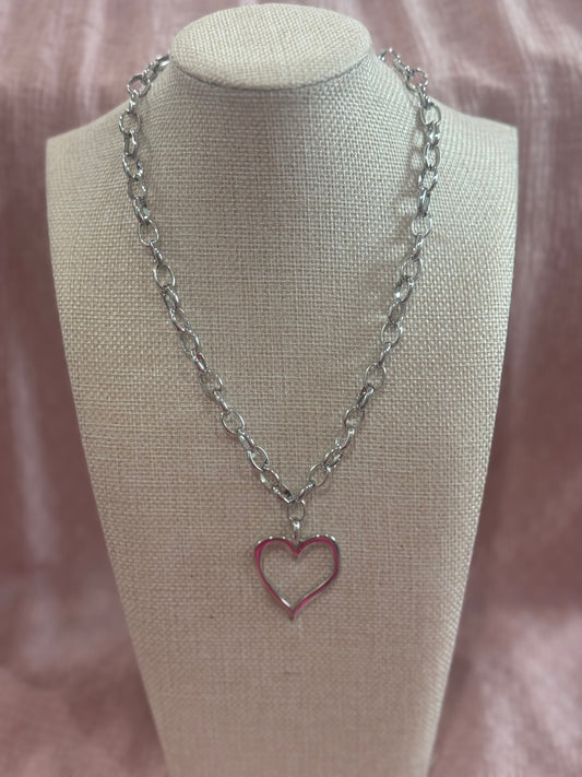 Chansuttpearls Hollow Heart Necklace