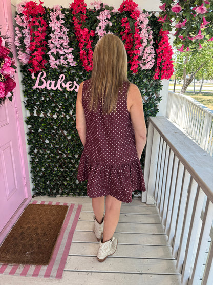 Burgundy Belle Dress