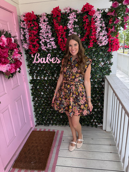 Chocolate Florals Dress