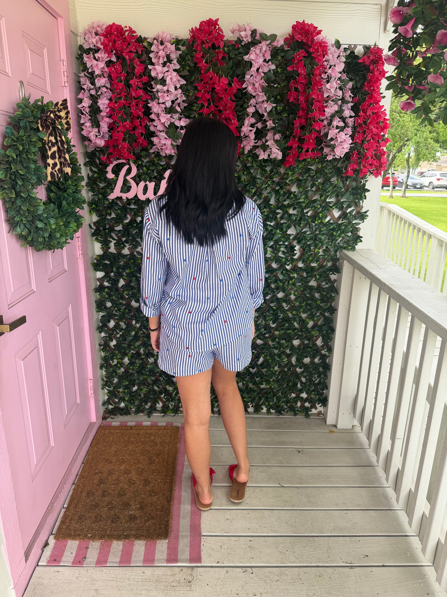 Red, White & Cute Shorts