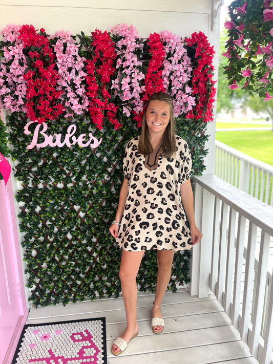 Lena Leopard Shift Dress