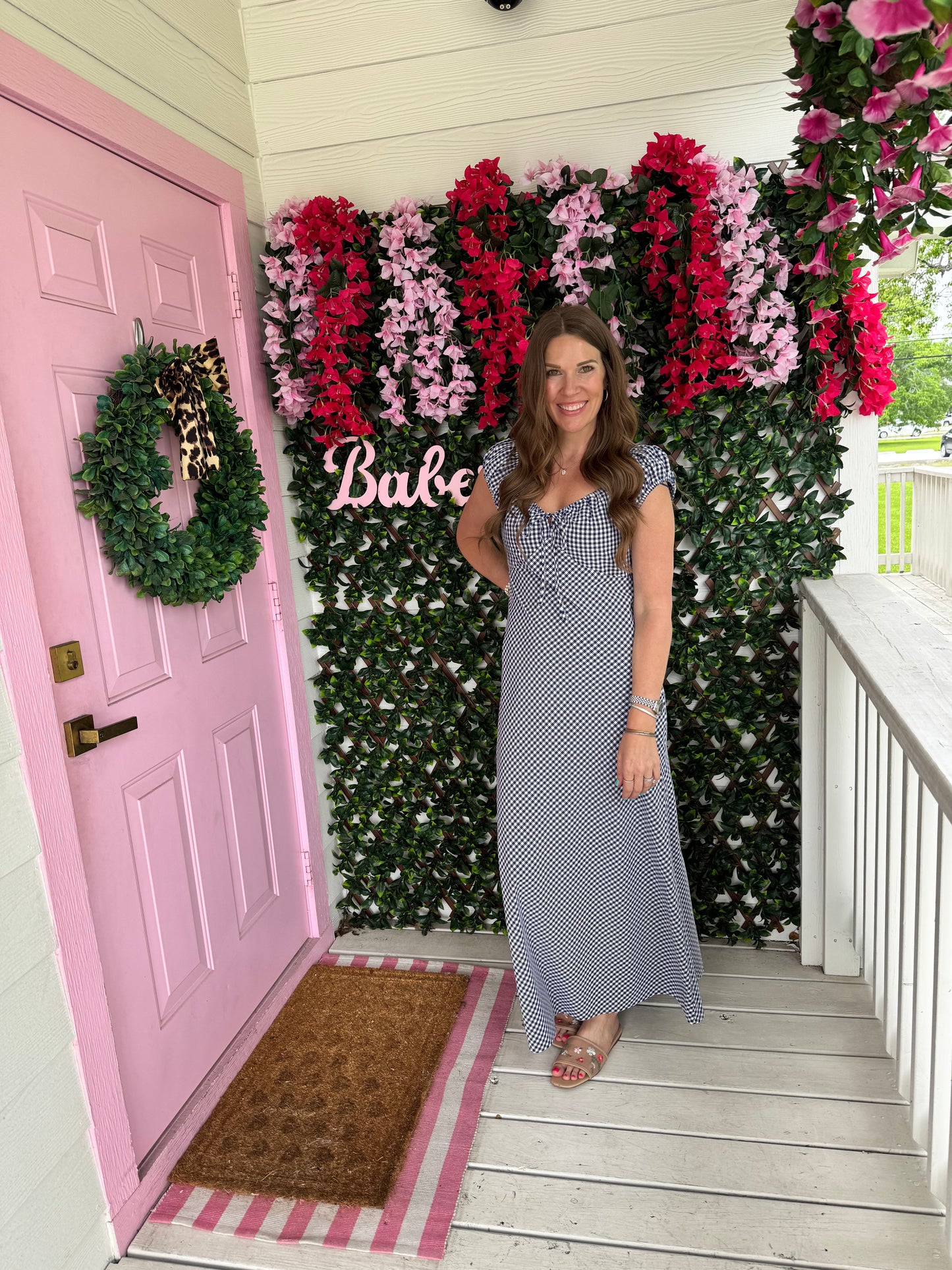 Summer Sky Gingham Dress