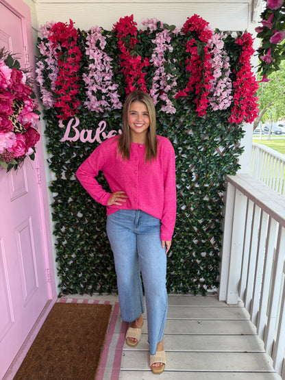 Hot Pink Cardigan