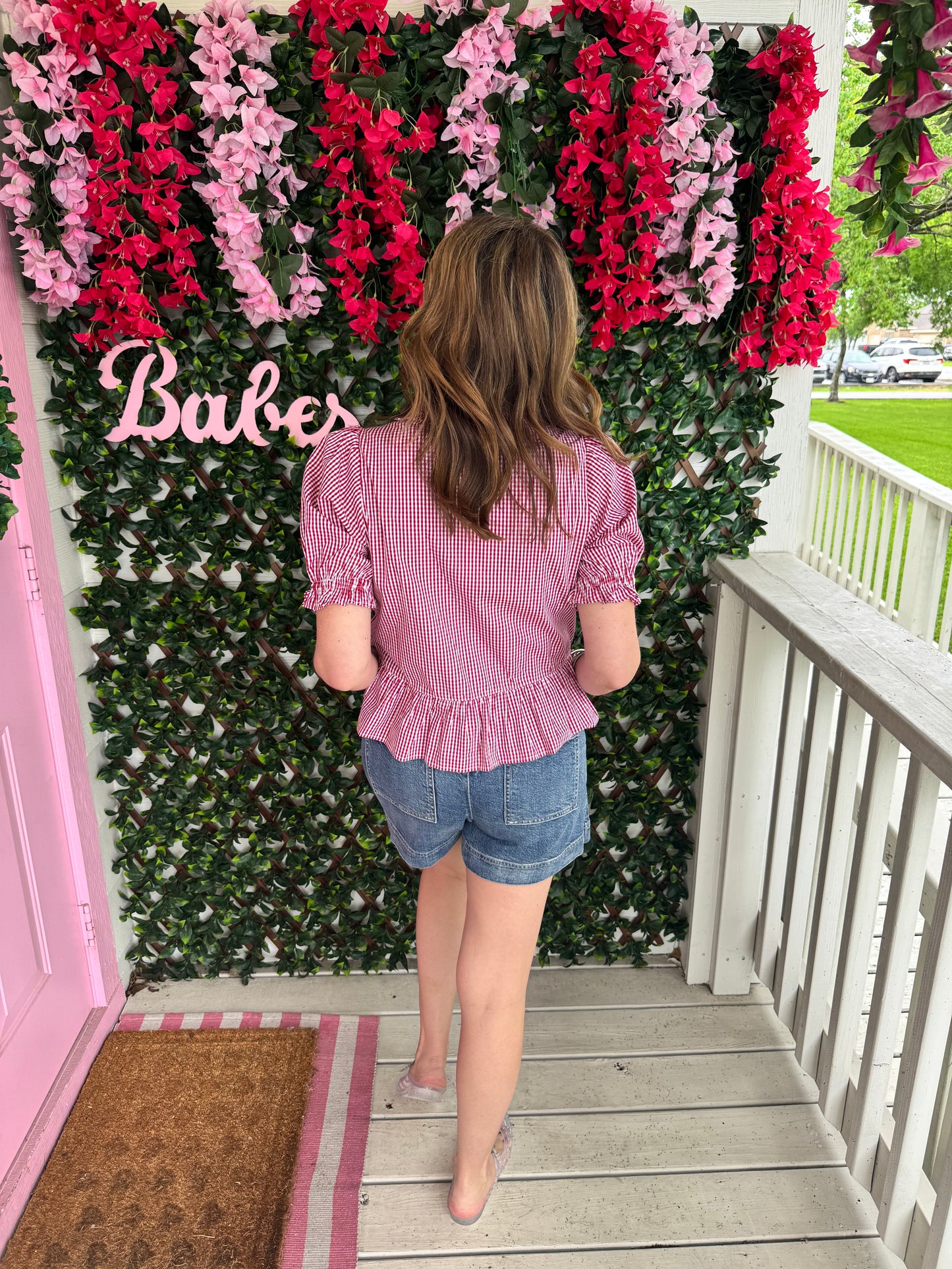 She’s A Gingham Girl Top