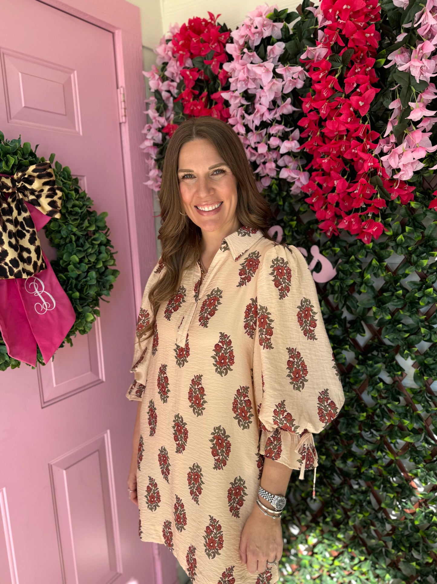 Off The Vine Floral Dress