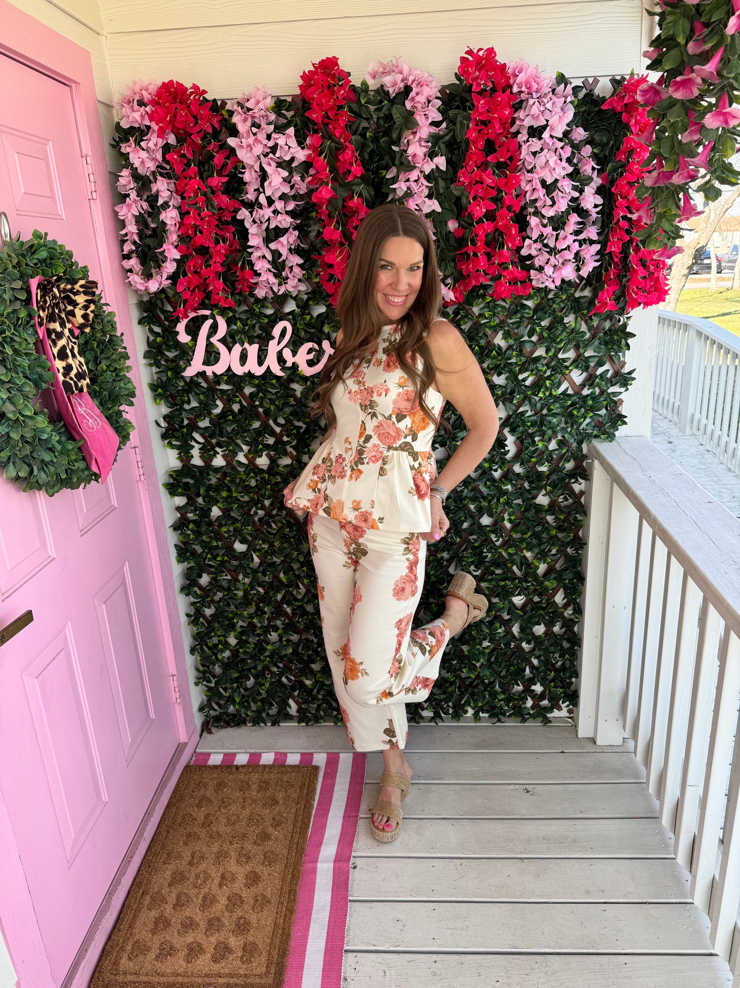 Floral Denim Dreams Top