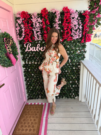 Floral Denim Dreams Top