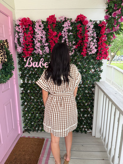 Falling For Gingham Dress