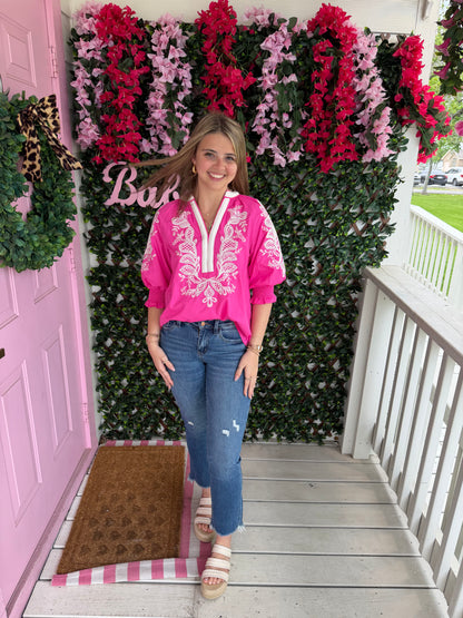 Hop into Pink Top