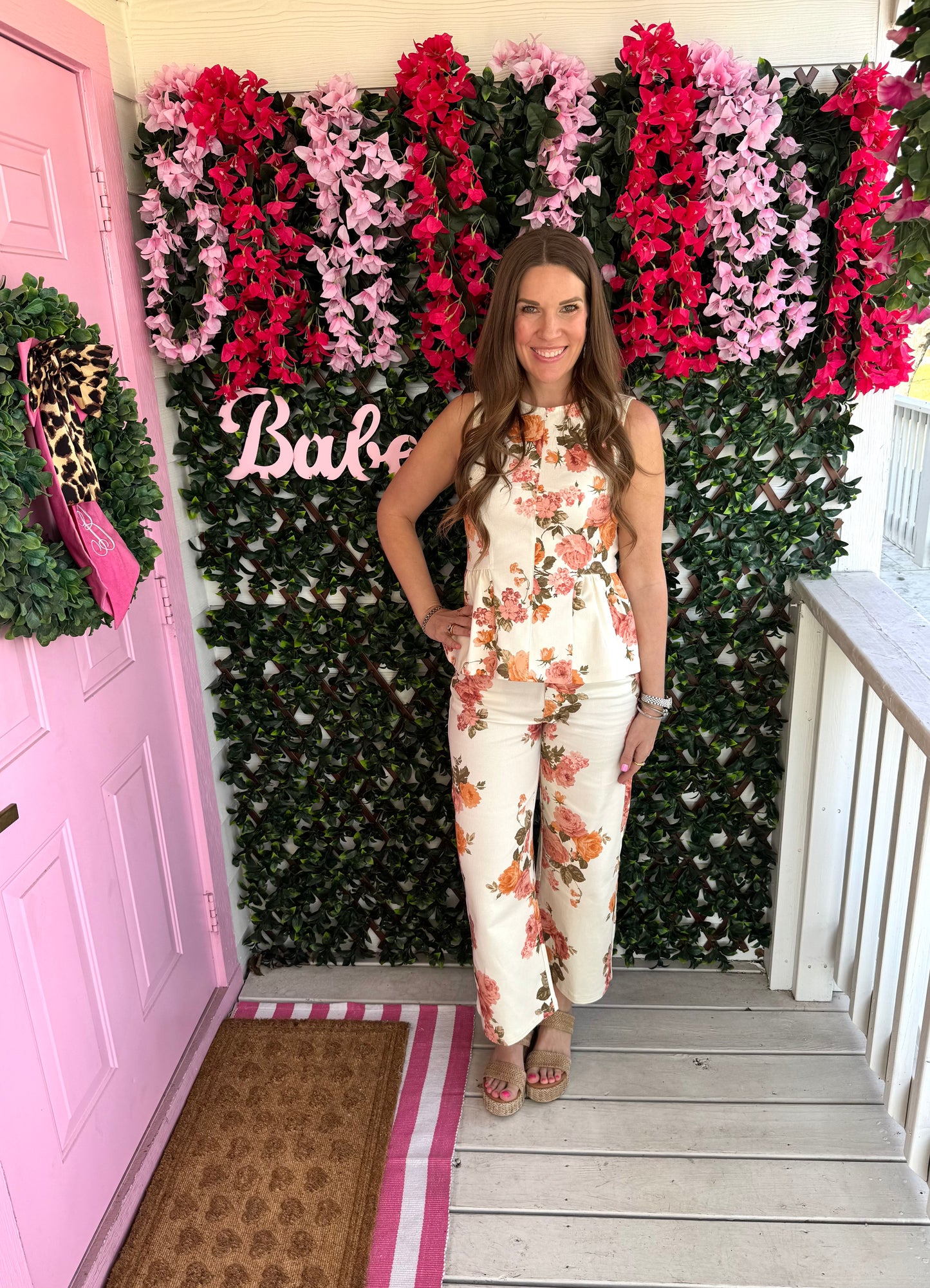 Floral Denim Dreams Top