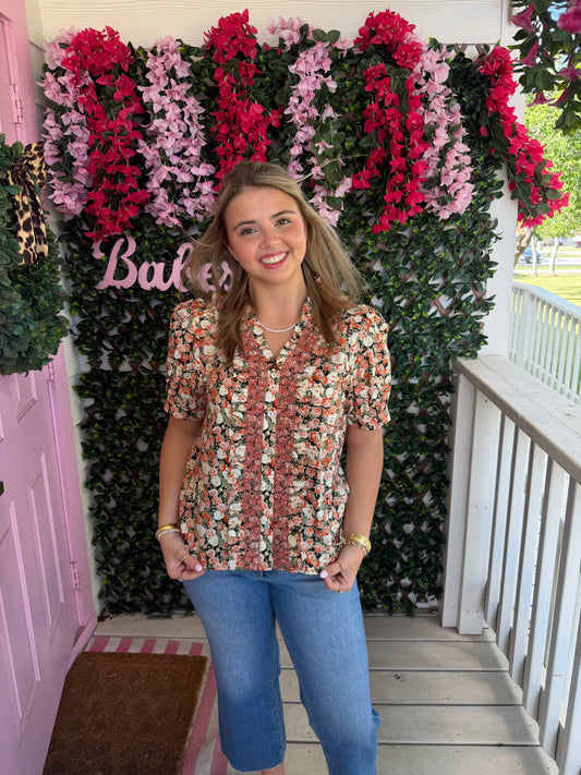 Dark Blooms Top
