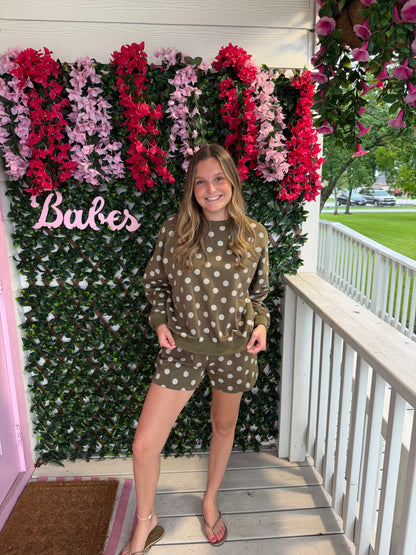 Olive You Lots Dotted Set