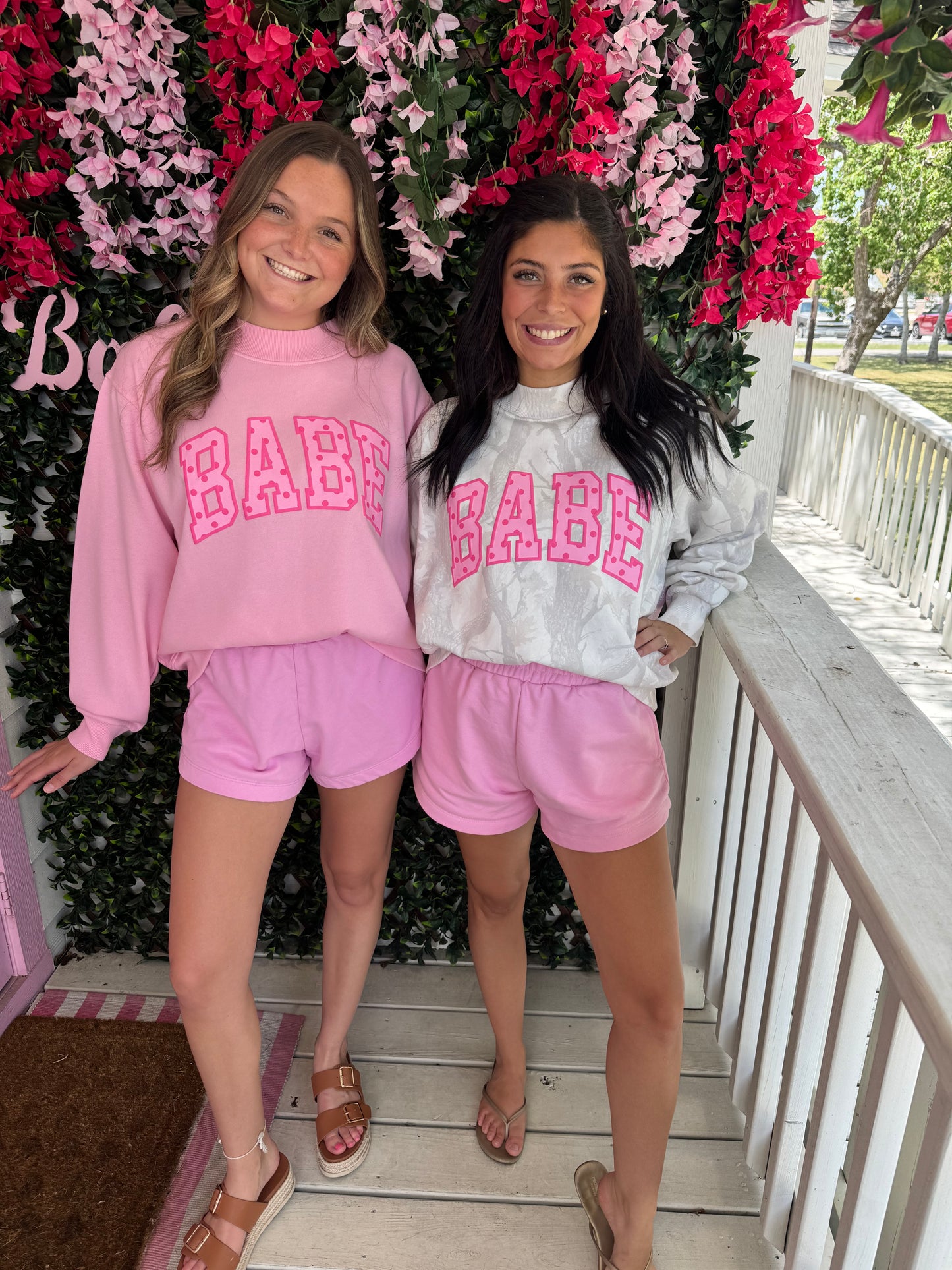 Babe Mock Neck Sweatshirt