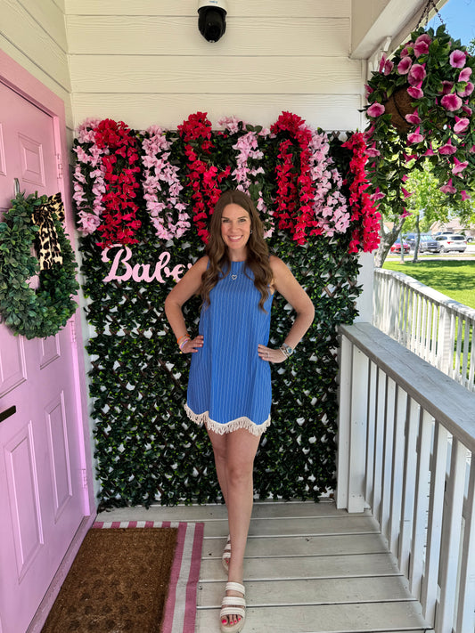 French Blue Sea Dress