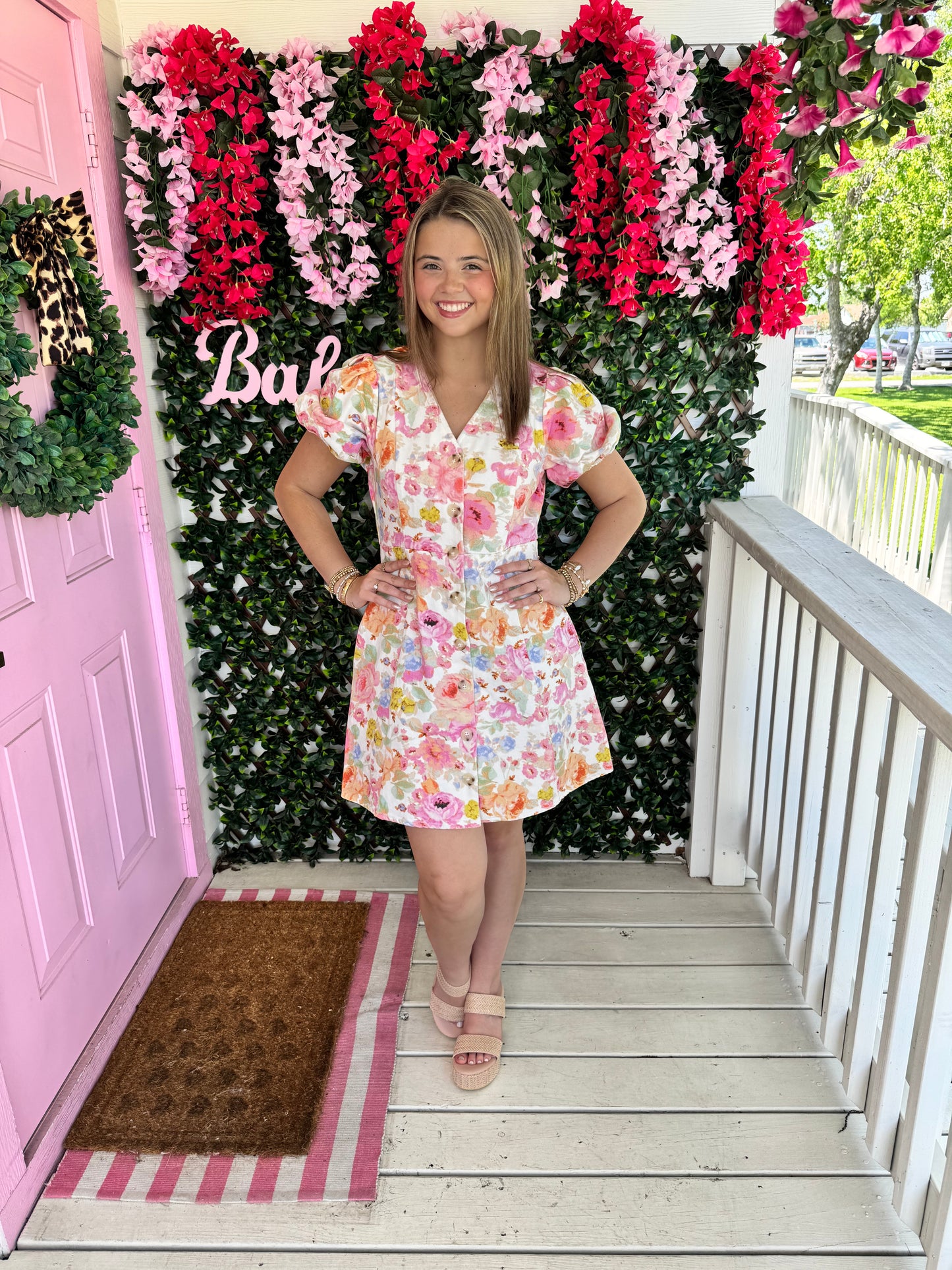 Watercolor Floral Dress