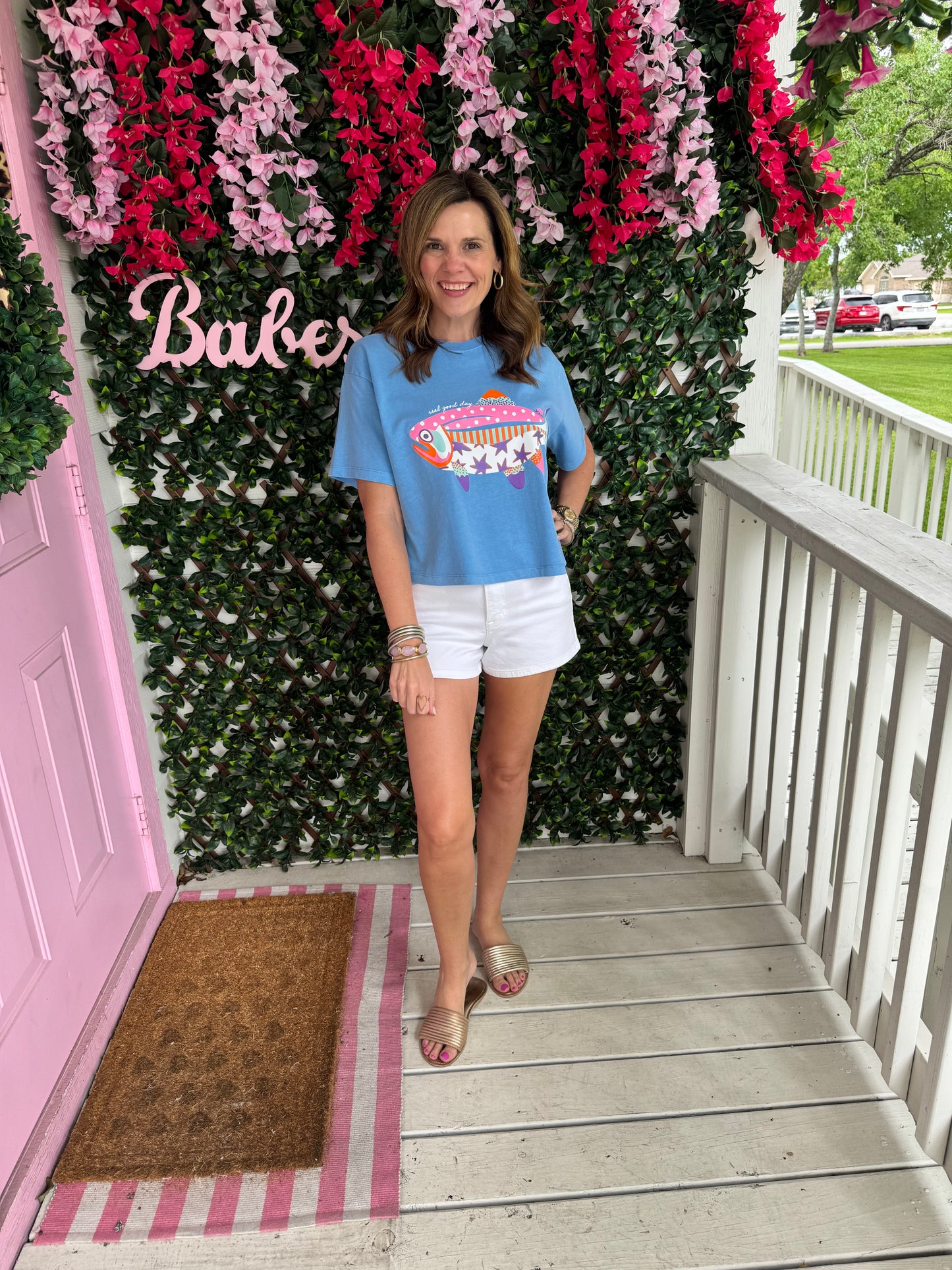 Reel Good Day Cropped Tee