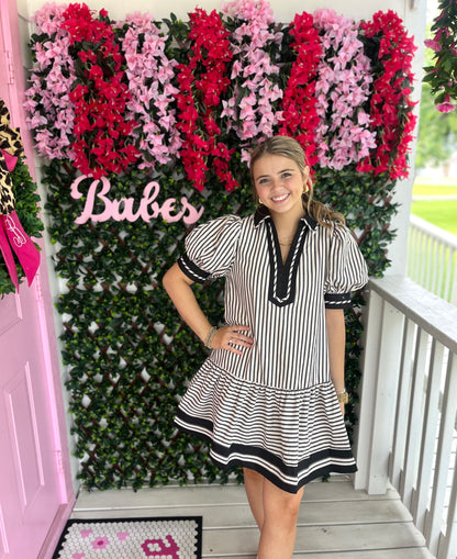 Fall Days Striped Dress