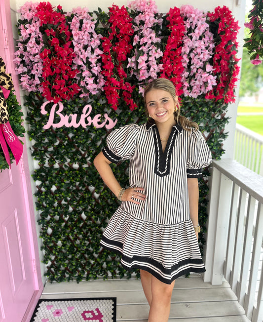 Fall Days Striped Dress