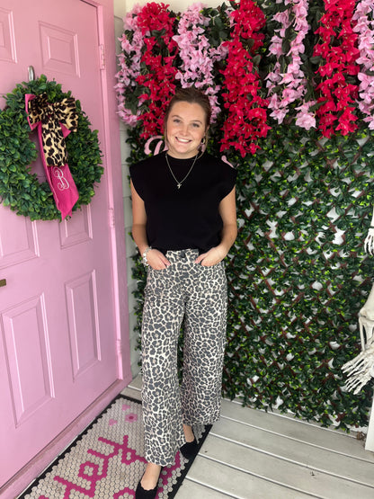 Cream Leopard Lover Pants