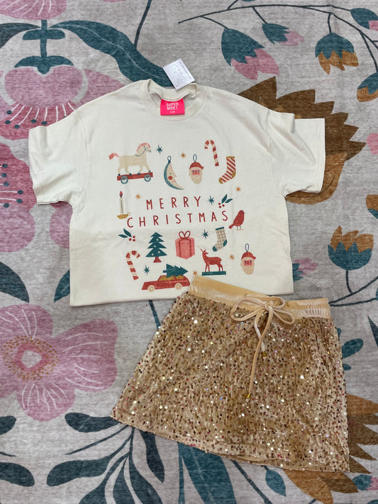 Retro Christmas Collage Tee