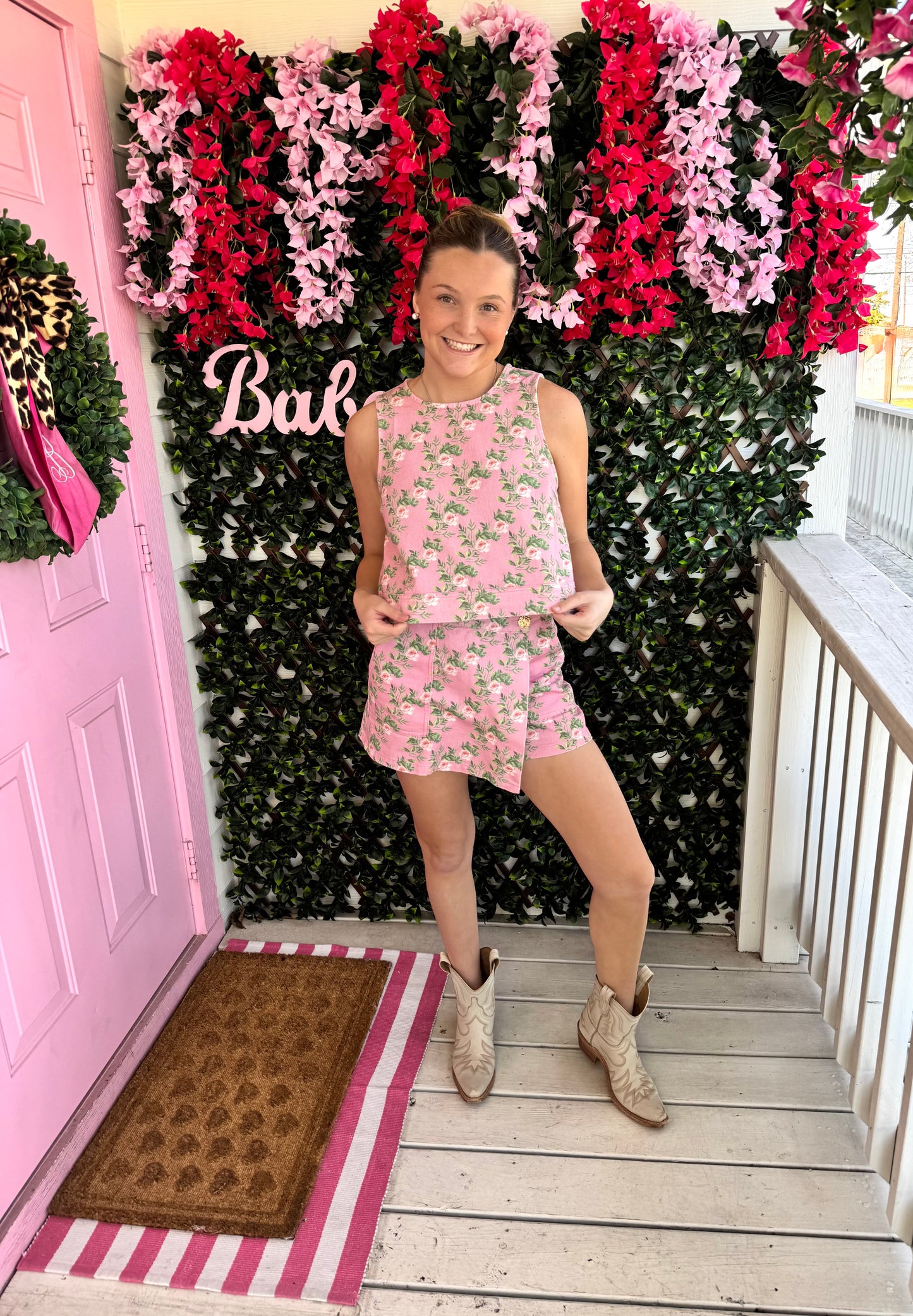 Pretty in Pink Floral Top