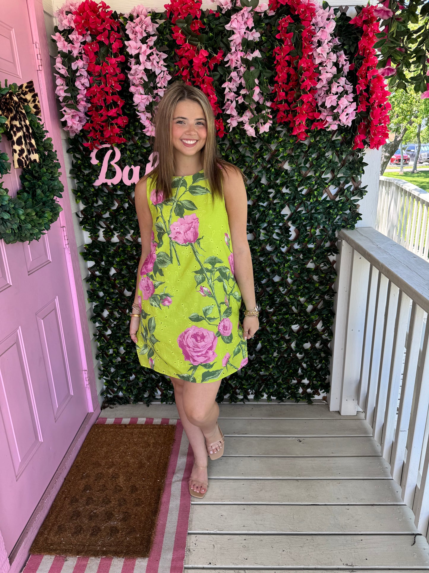 Colorful Chartreuse Dress