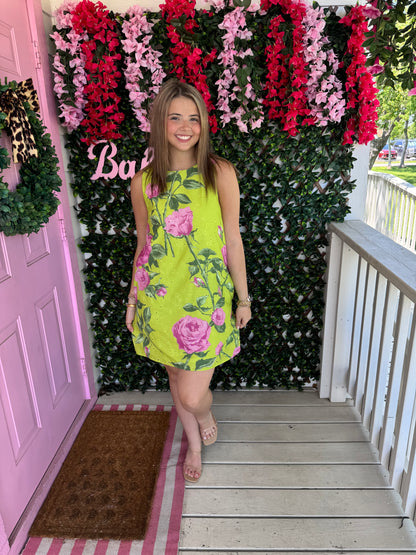 Colorful Chartreuse Dress