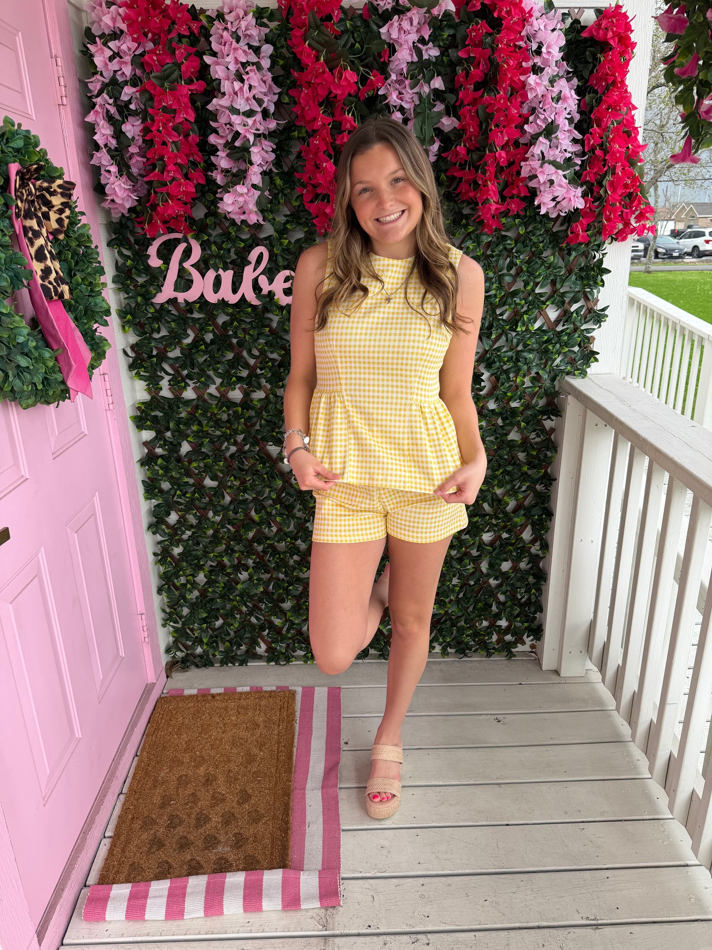 Drop of Sunshine Gingham Top