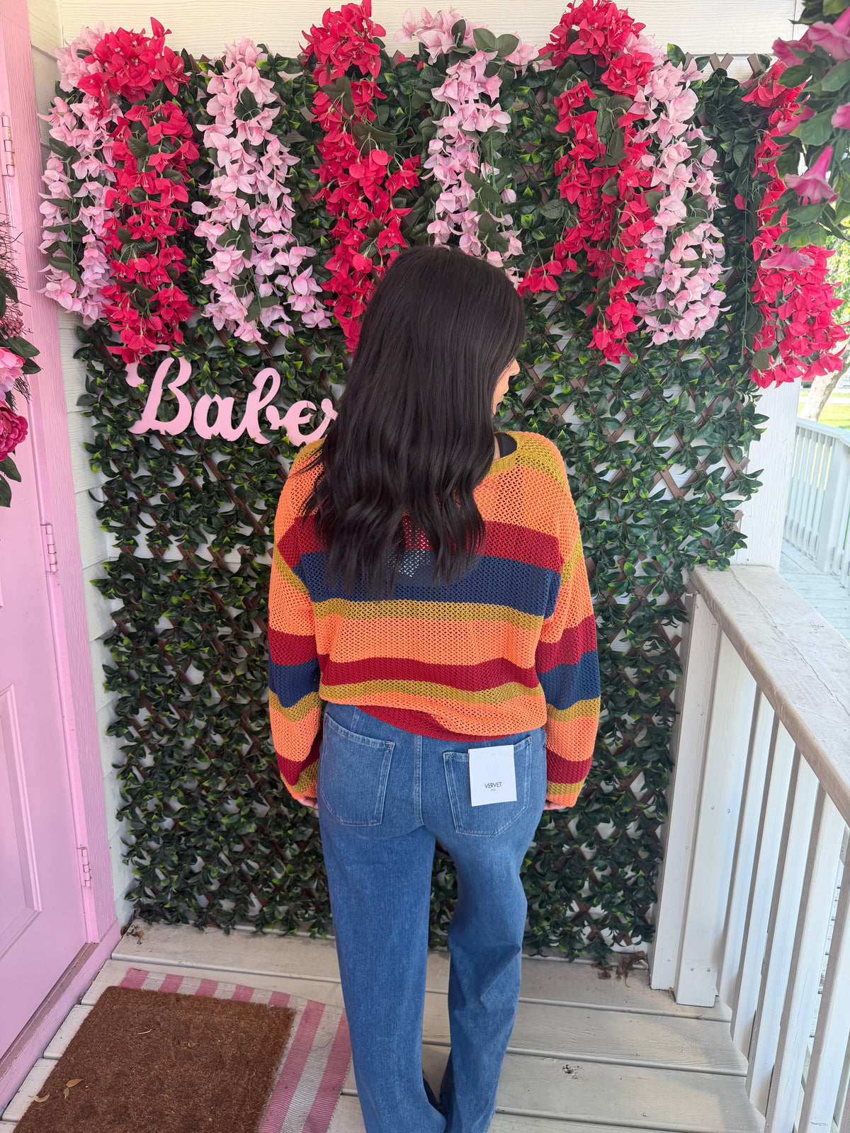Vervet Easy Drawstring Knit Denim