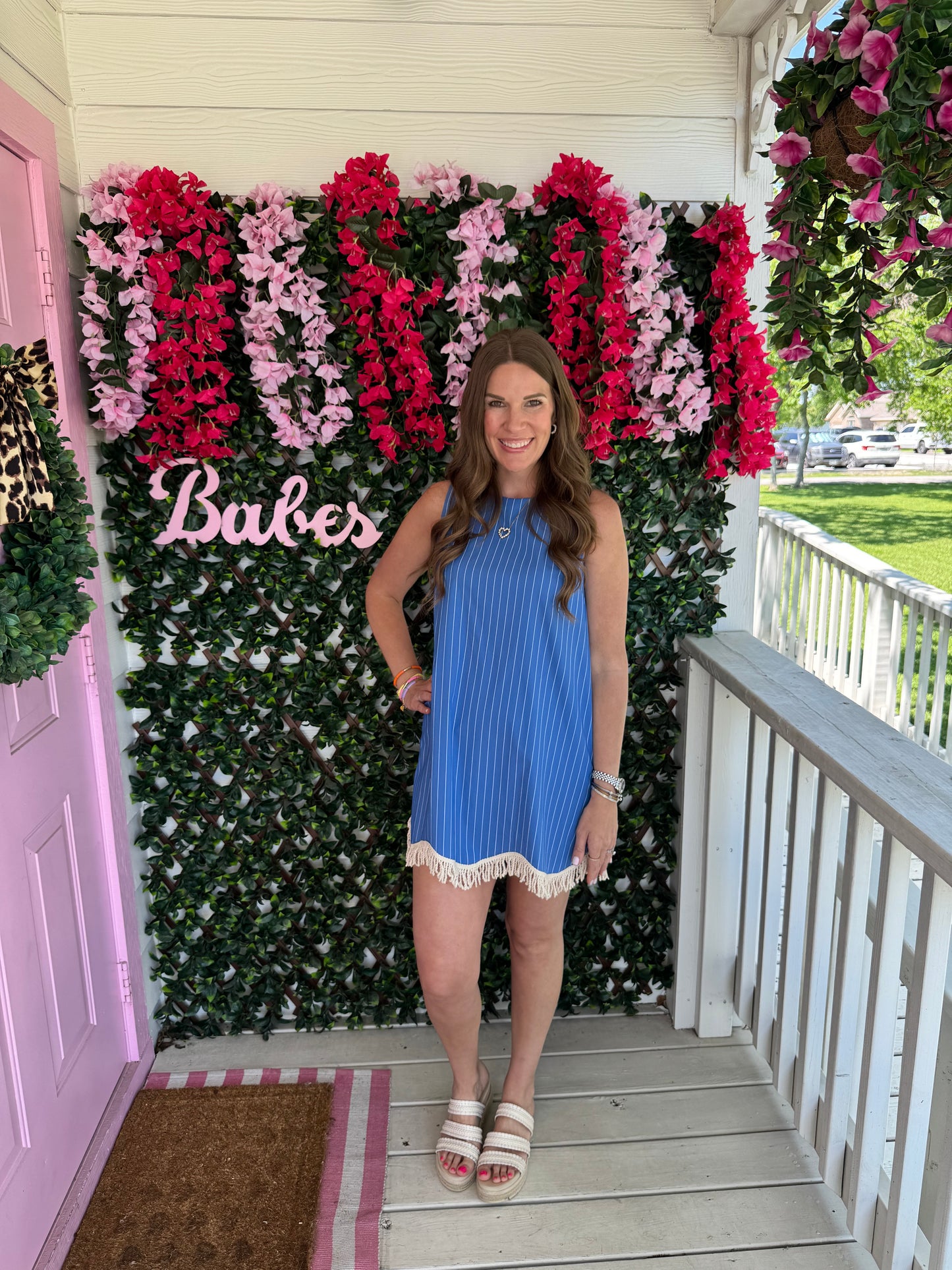 French Blue Sea Dress