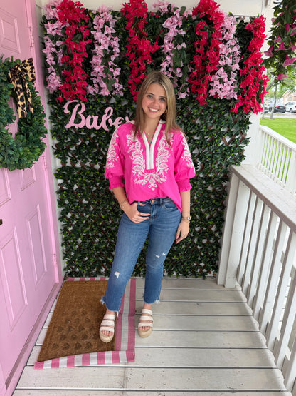 Hop into Pink Top