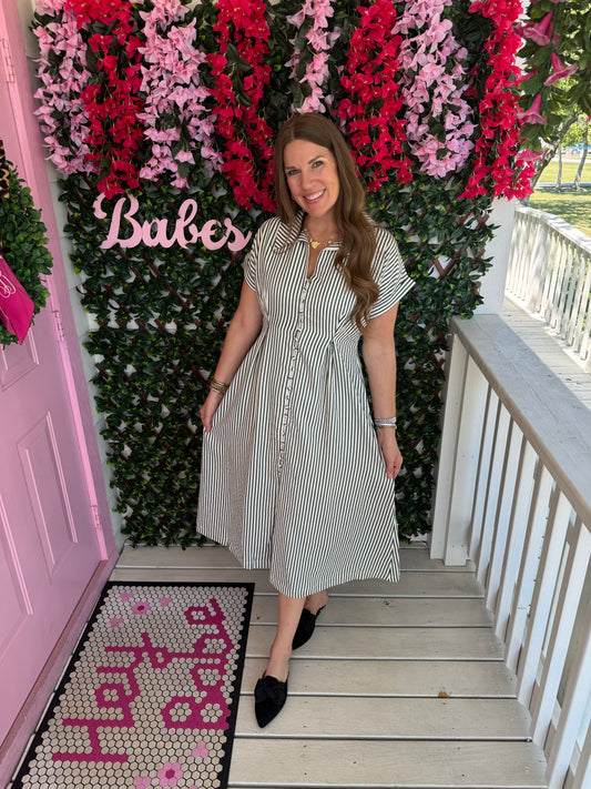 Fit & Fab Striped Dress