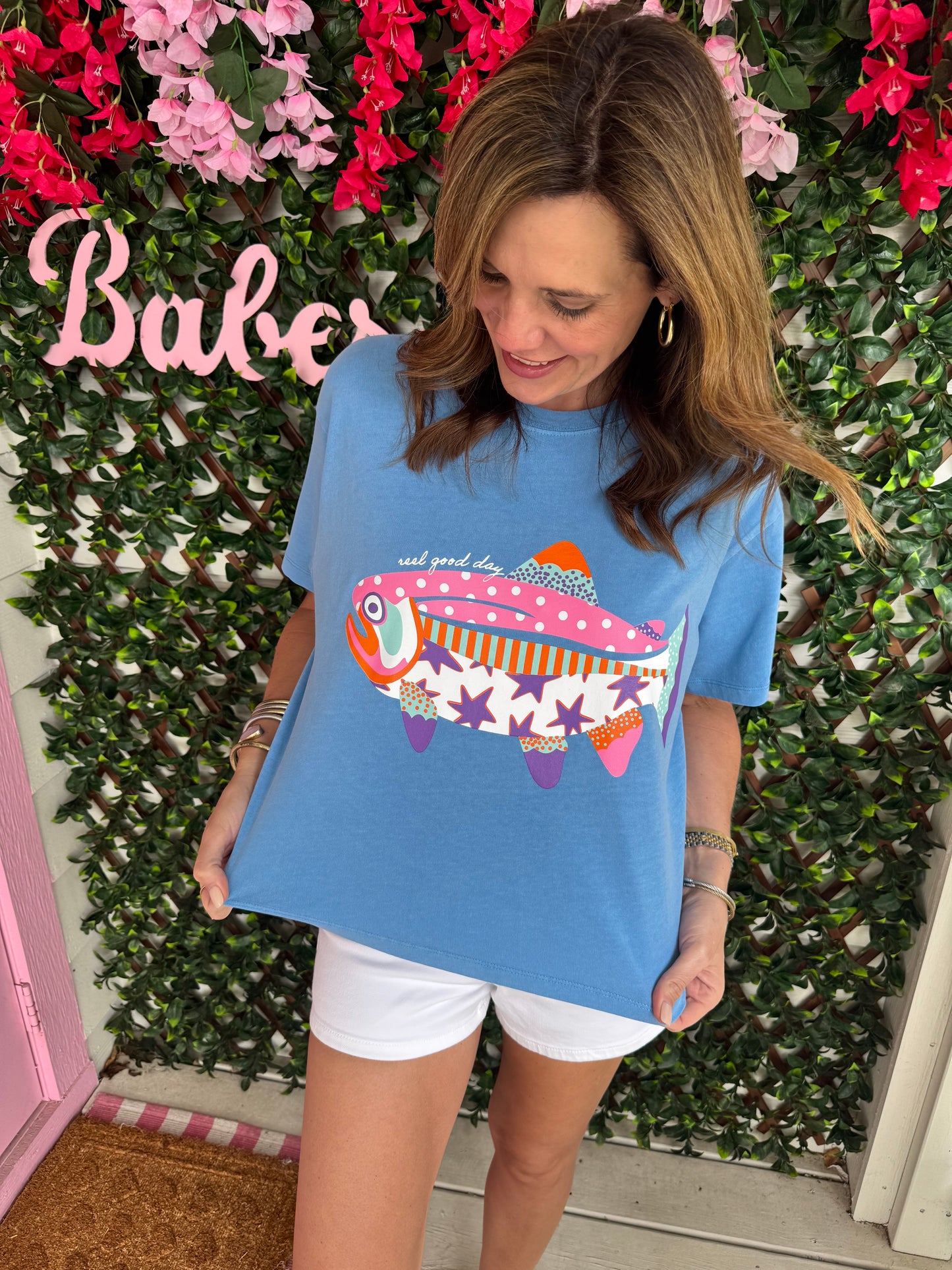 Reel Good Day Cropped Tee