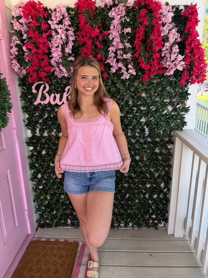 Strawberry Lace Top