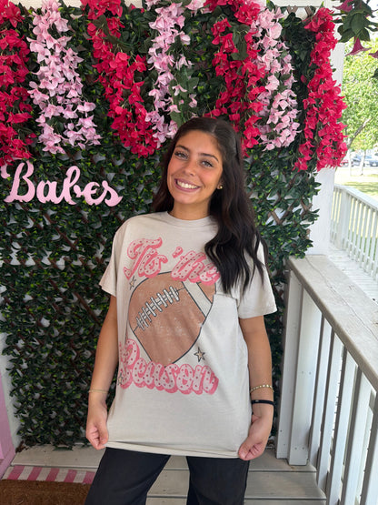 Tis The Season Football Tee