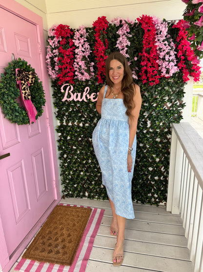 Blue Birdsong Dress