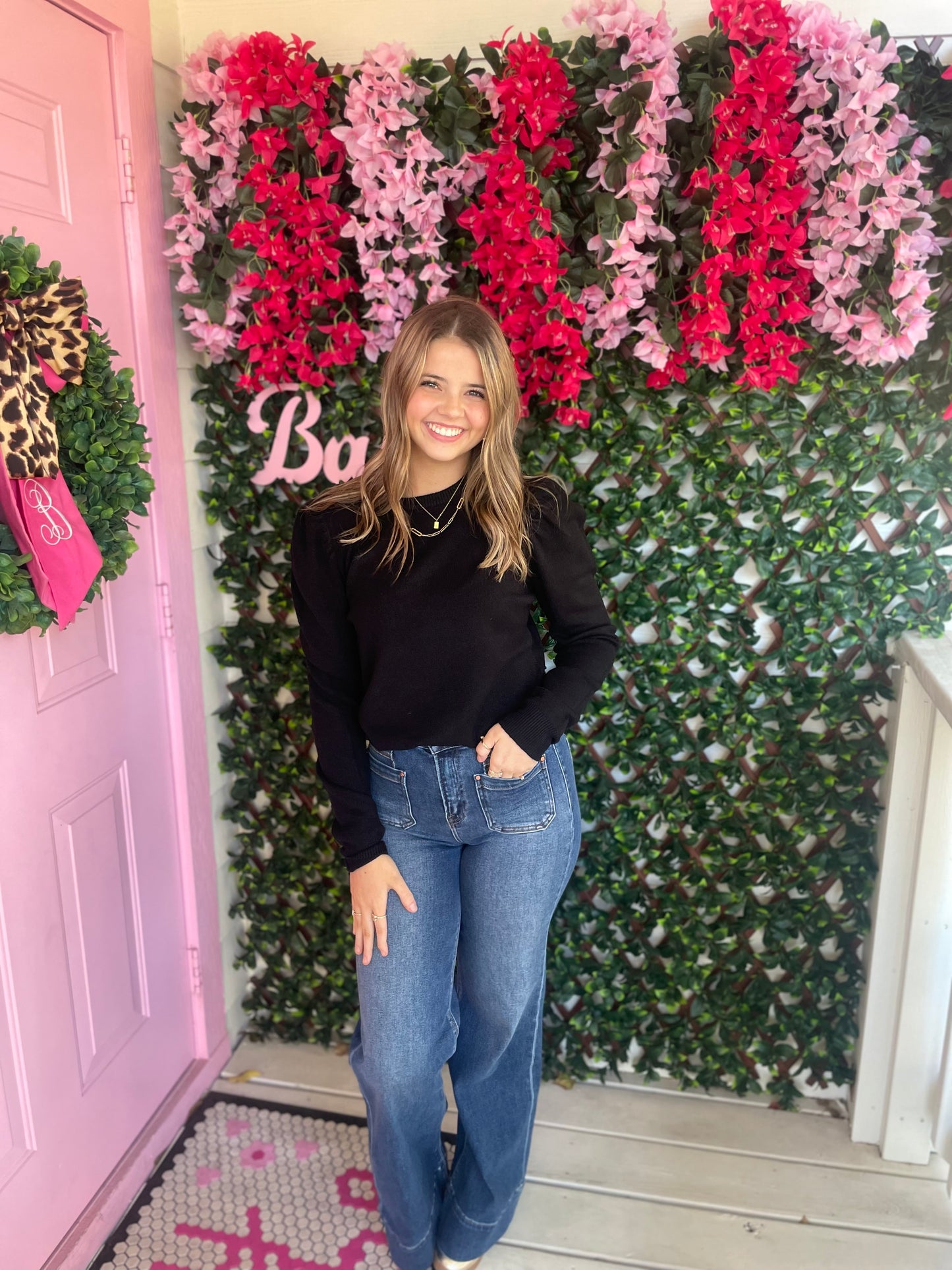 Basic Puff Sleeve Sweater