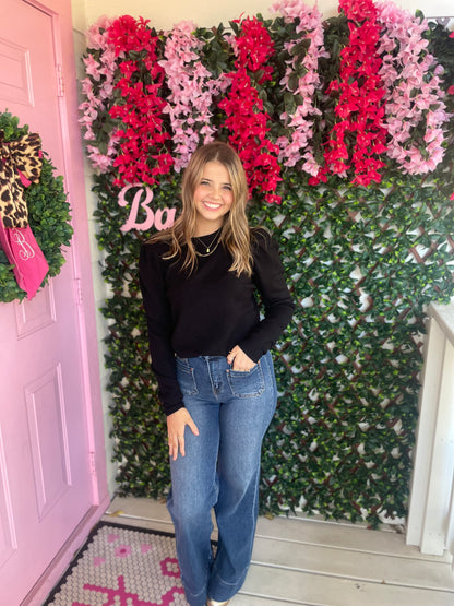 Basic Puff Sleeve Sweater