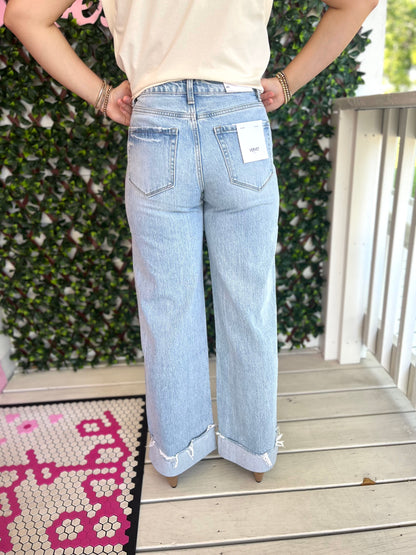 Vervet Kris Light Cuffed Denim