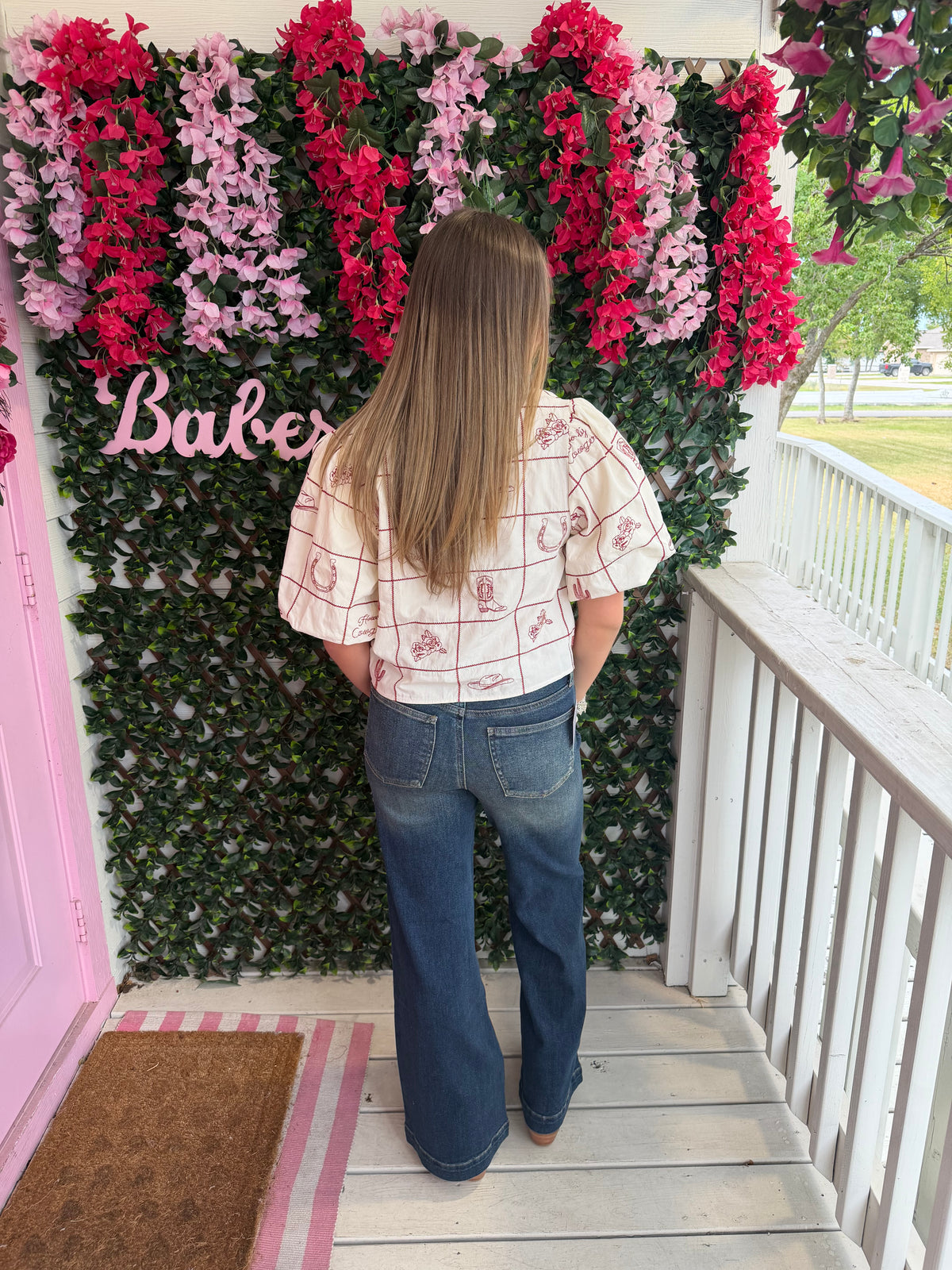 Western Tie Front Top
