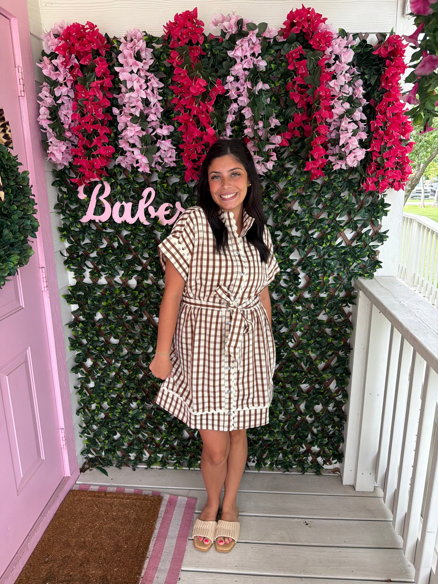 Falling For Gingham Dress