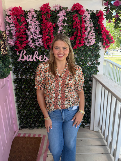 Dark Blooms Top