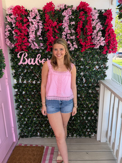 Strawberry Lace Top