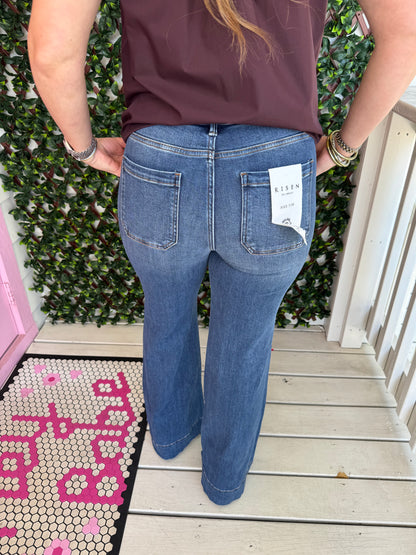 Risen Front Pocket Dark Denim