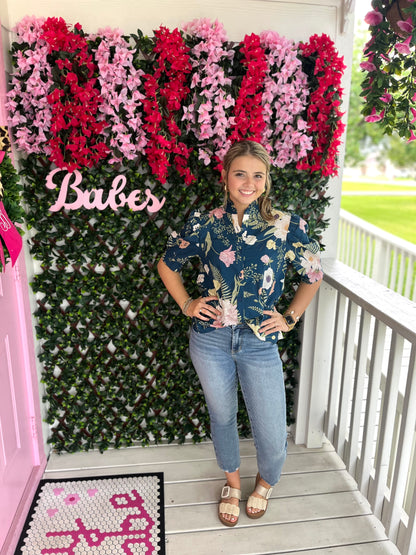 Ruffled up Floral Top