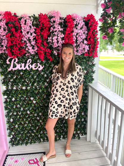 Lena Leopard Shift Dress