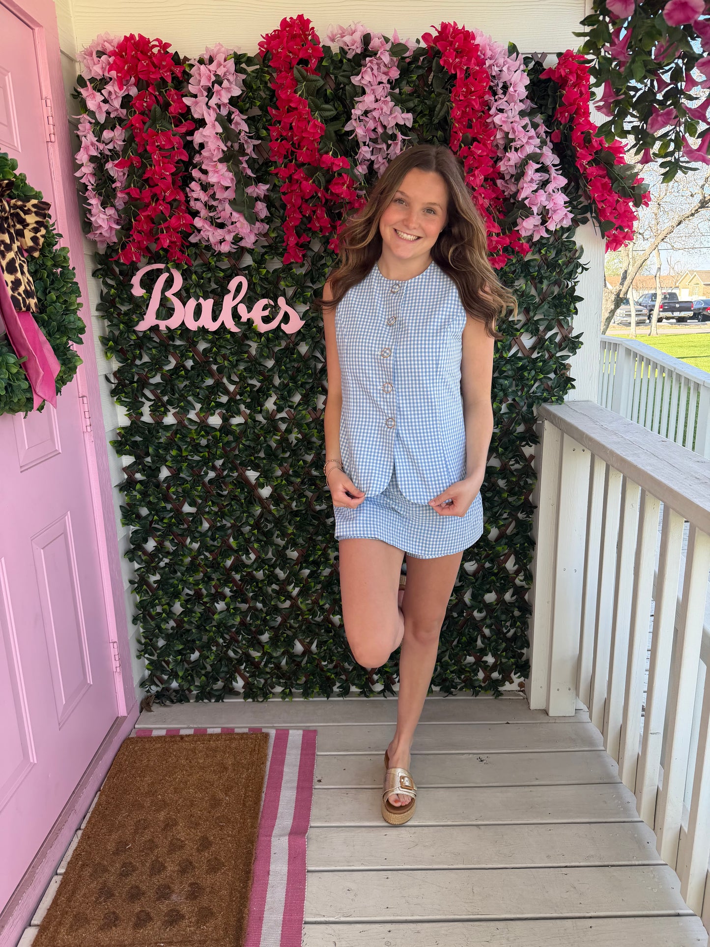 Gingham Girly Romper