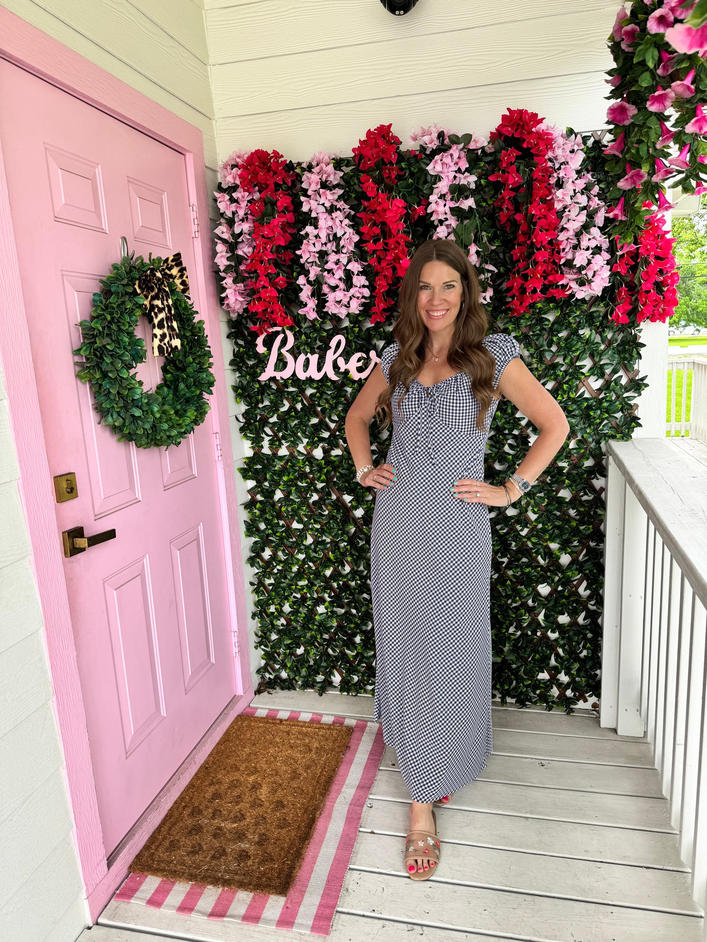 Summer Sky Gingham Dress