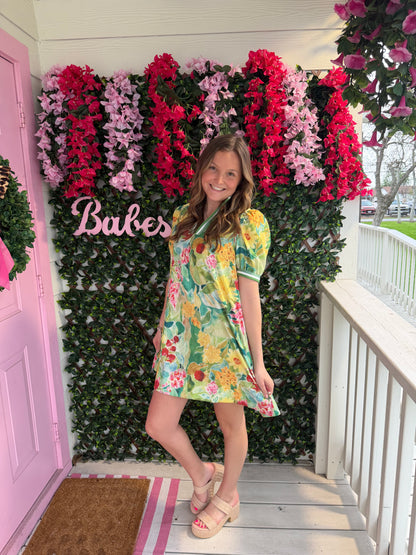 Bloomscape Jacquard Dress